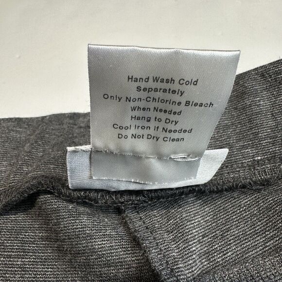Soft Surroundings Skinny Ankle Pants PL Petite Large Gray Knit Stirrup Option - Picture 4 of 11
